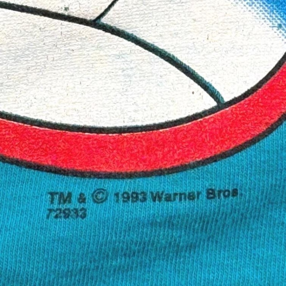 Vintage 1993 Marvin Martian Looney Tunes T Shirt USA Made Large Double Sided - Picture 3 of 7